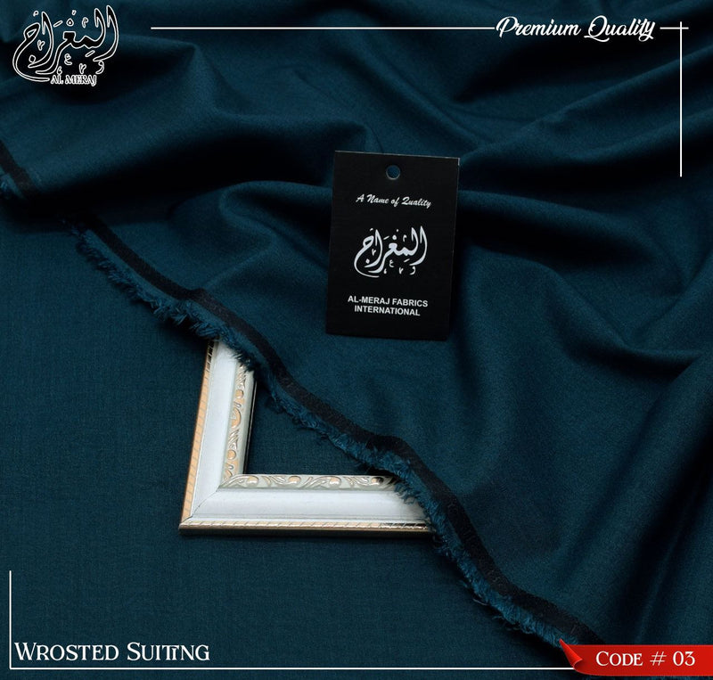 Al Meraj Fabrics Worsted Suiting – Luxurious & Durable Fabric