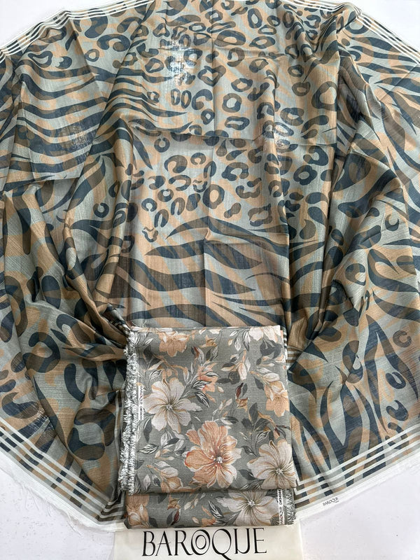 3Pc Khaddar Allover Unstitched Suit