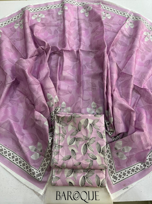 3Pc Khaddar Allover Unstitched Suit