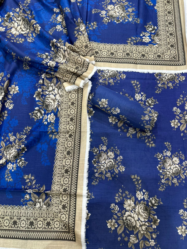 3Pc Khaddar Allover Unstitched Suit