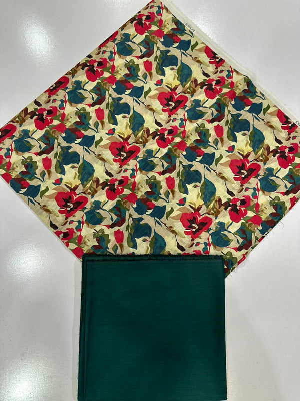 2Pc Lawn Bana Doria Suit