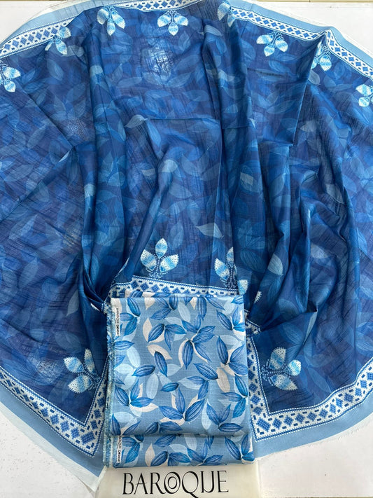 3Pc Khaddar Allover Unstitched Suit