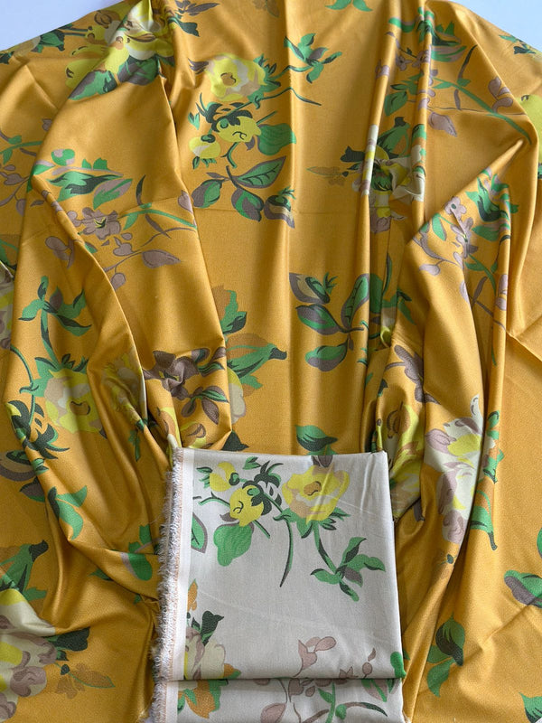 3Pc Dhanak Allover Unstitched Suit