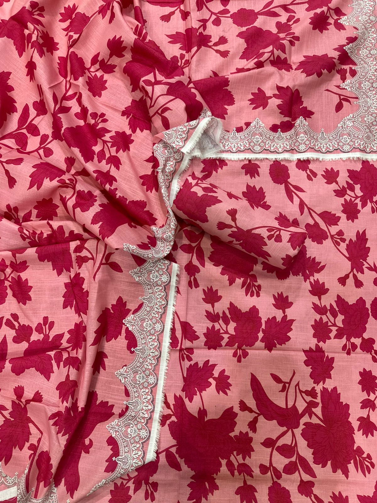 3Pc Khaddar Allover Unstitched Suit