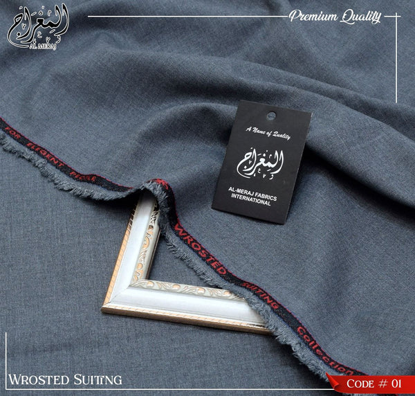Al Meraj Fabrics Worsted Suiting – Luxurious & Durable Fabric