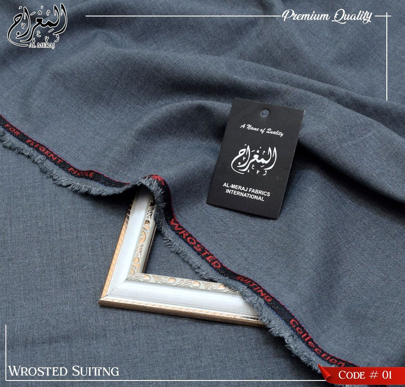 Al Meraj Fabrics Worsted Suiting – Luxurious & Durable Fabric